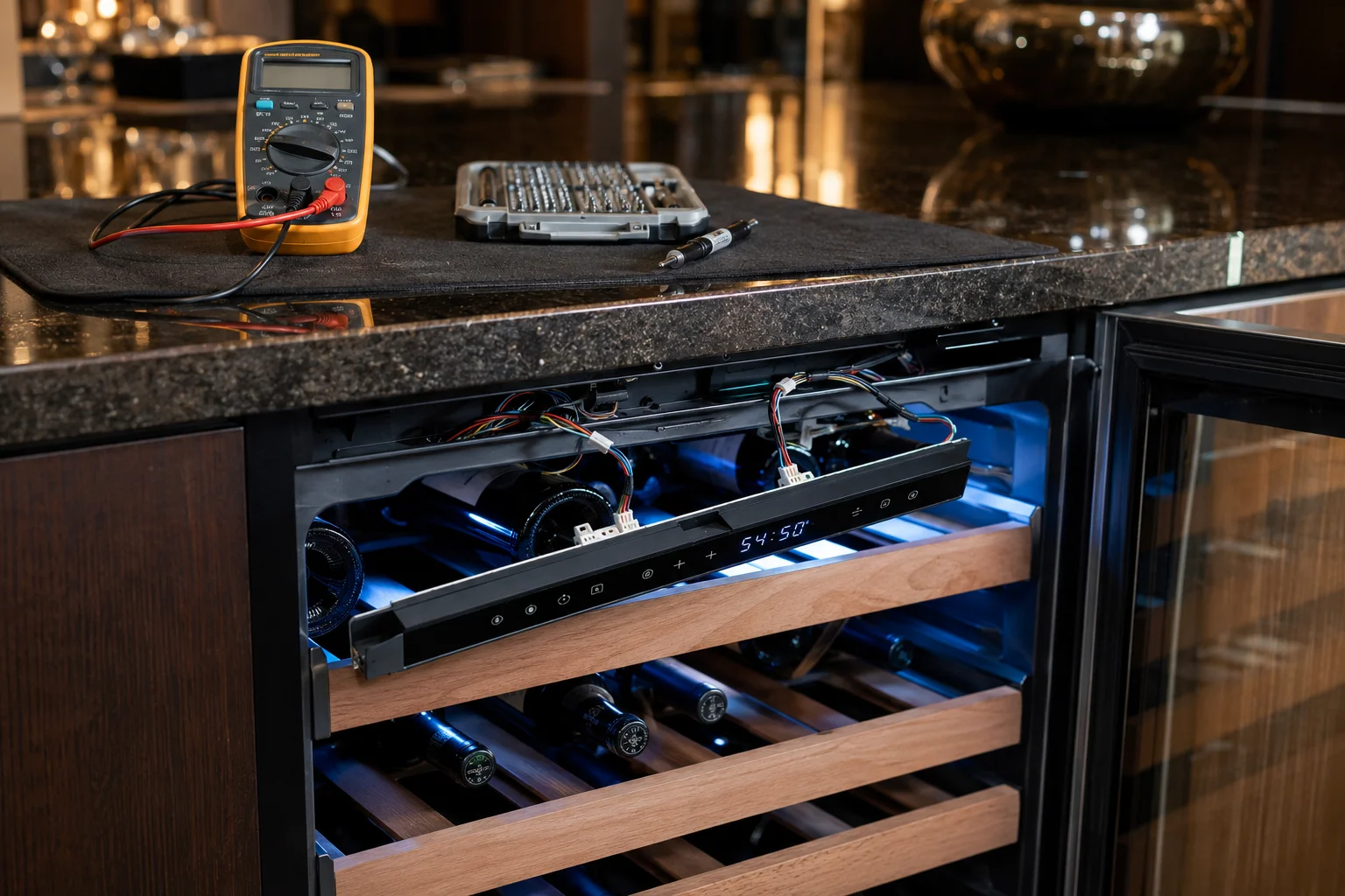 Sub-Zero wine cooler repair in East Hampton